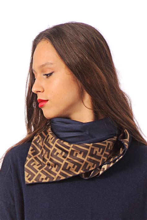 fendi scarf blue|fendi scarf women's.